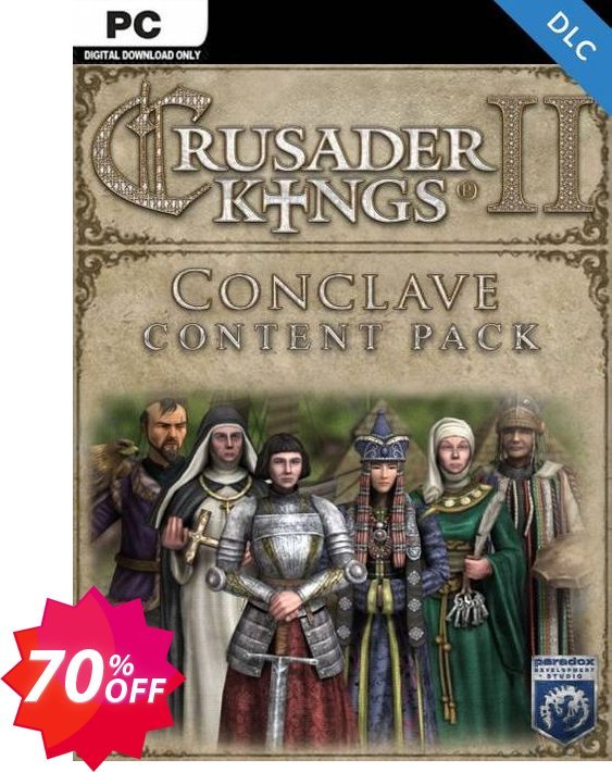 Crusader Kings II: Conclave PC - DLC Coupon code 70% discount 