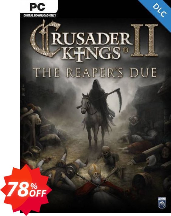 Crusader Kings II: The Reaper's Due PC - DLC Coupon code 78% discount 