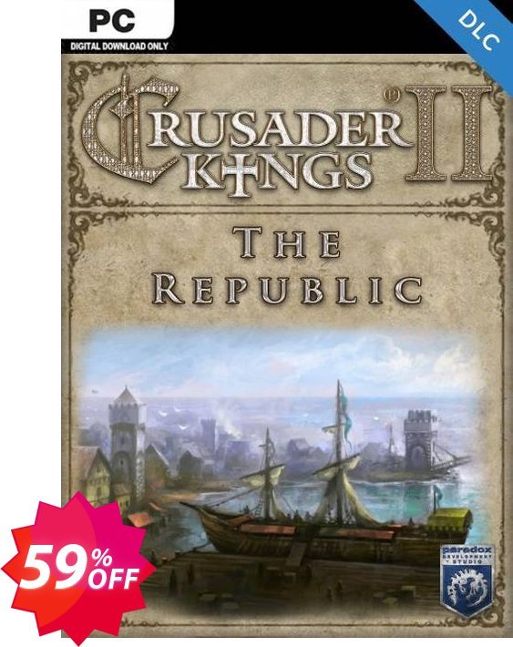 Crusader Kings II: The Republic PC - DLC Coupon code 59% discount 