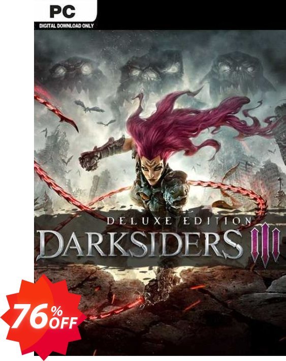 Darksiders 3 - Deluxe Edition PC, EU  Coupon code 76% discount 