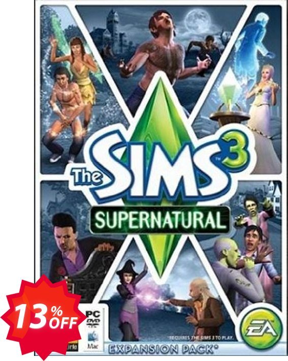 The Sims 3: Supernatural MAC/PC Coupon code 13% discount 