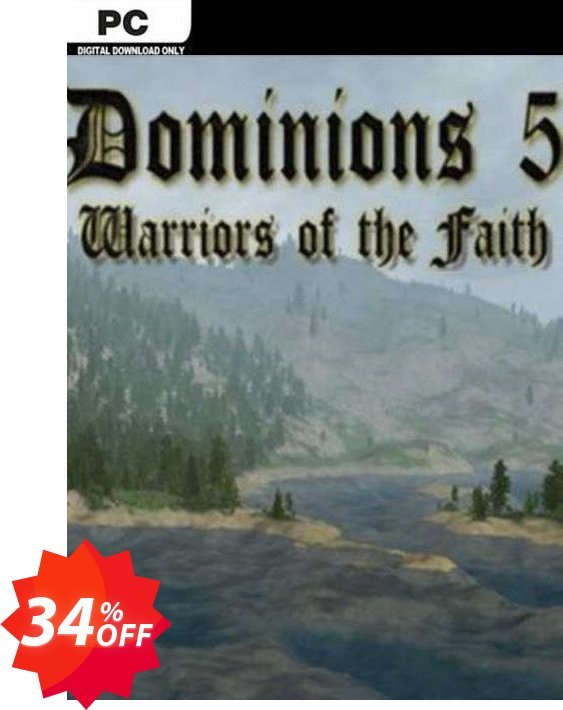 Dominions 5 - Warriors of the Faith PC, EN  Coupon code 34% discount 