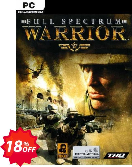 Full Spectrum Warrior PC Coupon code 18% discount 