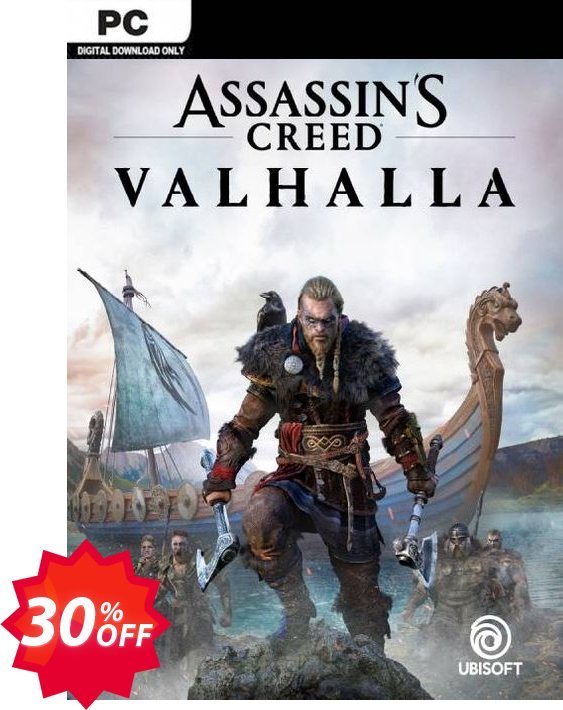 Assassin's Creed Valhalla PC Coupon code 30% discount 