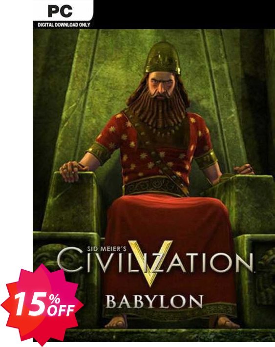 Civilization V  Babylon, Nebuchadnezzar II PC Coupon code 15% discount 