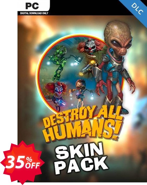 Destroy All Humans! Skin Pack PC - DLC Coupon code 35% discount 