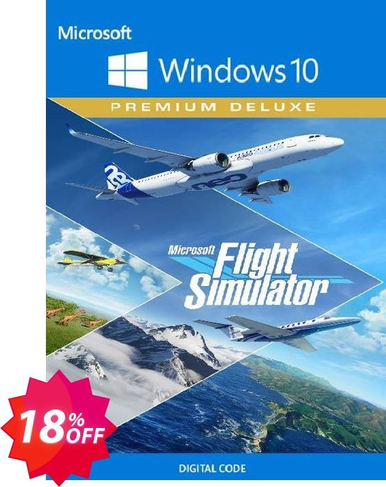 Microsoft Flight Simulator: Premium Deluxe WINDOWS 10, UK  Coupon code 18% discount 