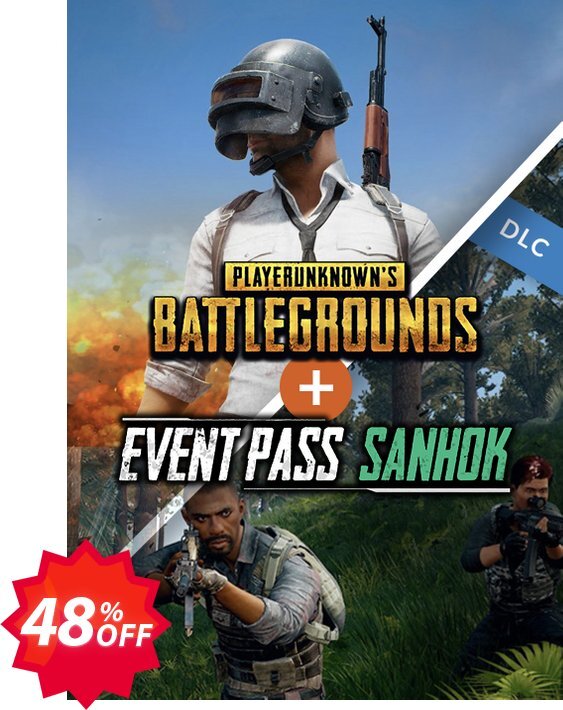 Playerunknowns Battlegrounds, PUBG + Event Pass Sanhok PC Coupon code 48% discount 