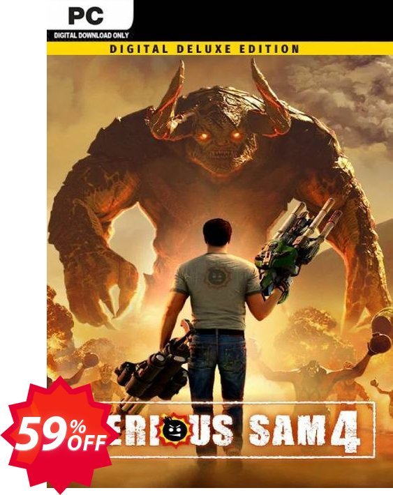 Serious Sam 4 Deluxe Edition PC Coupon code 59% discount 