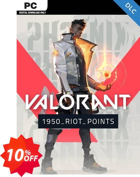 Valorant 1950 Riot Points PC Coupon code 10% discount 