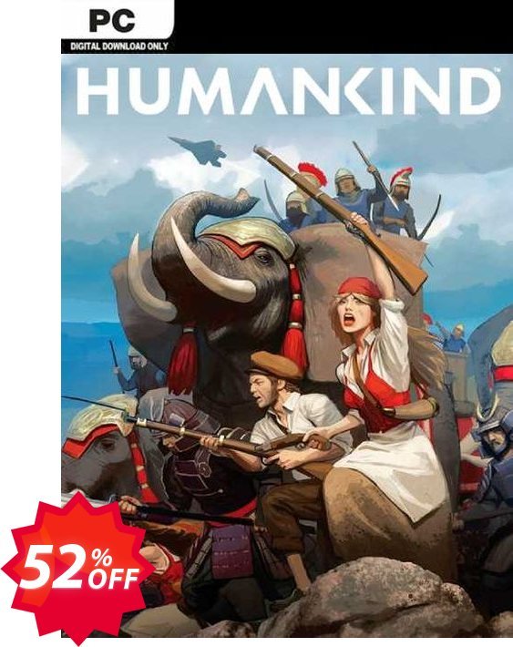 Humankind PC, EU  Coupon code 52% discount 