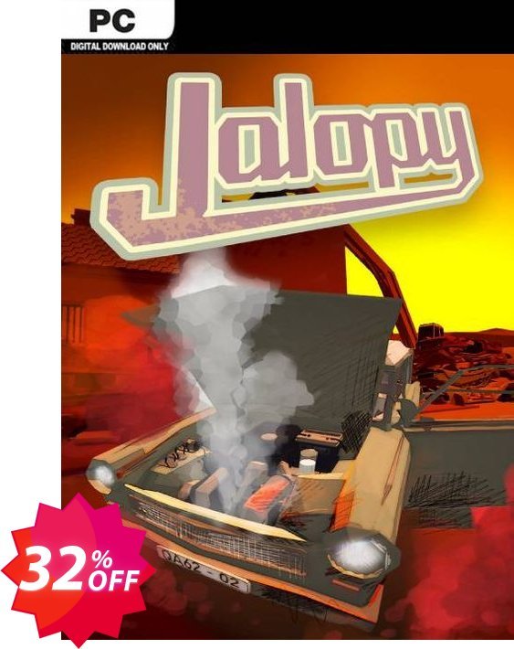 Jalopy - Road Trip Car Driving Simulator Indie Game PC Coupon code 32% discount 