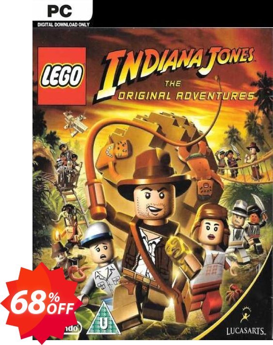 LEGO Indiana Jones - The Original Adventures PC Coupon code 68% discount 