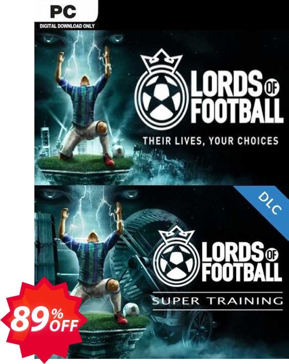 Lords of Football PC + Super Training DLC Coupon code 89% discount 