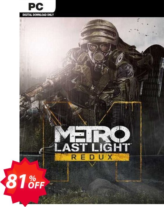 Metro Last Light Redux PC, EU  Coupon code 81% discount 