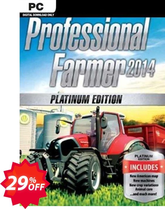 Professional Farmer 2014 Platinum Edition PC Coupon code 29% discount 