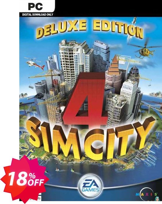 SimCity 4 Deluxe Edition PC Coupon code 18% discount 