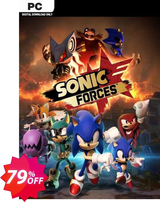 Sonic Forces PC, EU  Coupon code 79% discount 