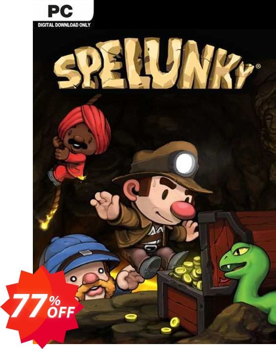 Spelunky PC Coupon code 77% discount 