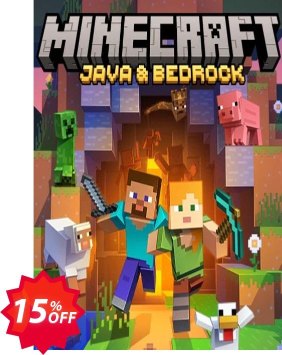 Minecraft PC Coupon code 15% discount 