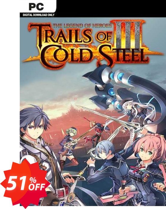 The Legend of Heroes: Trails of Cold Steel III PC Coupon code 51% discount 