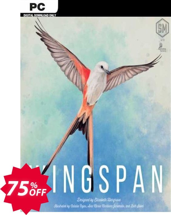 Wingspan PC Coupon code 75% discount 