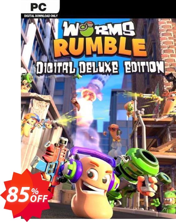 Worms Rumble Deluxe Edition PC Coupon code 85% discount 