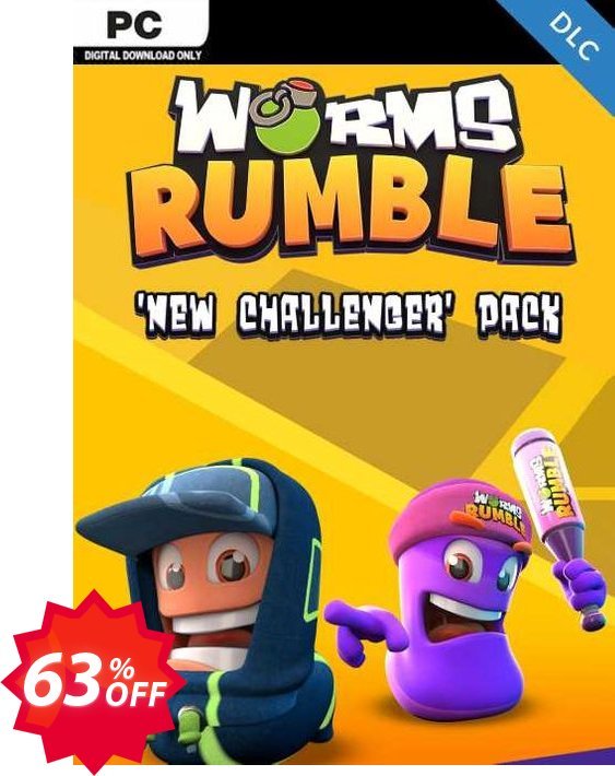 Worms Rumble - New Challengers Pack PC - DLC Coupon code 63% discount 