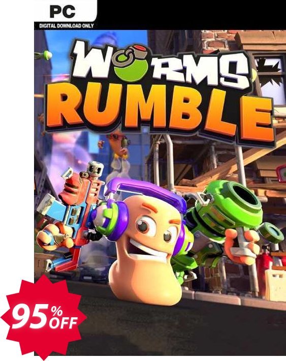 Worms Rumble PC Coupon code 95% discount 