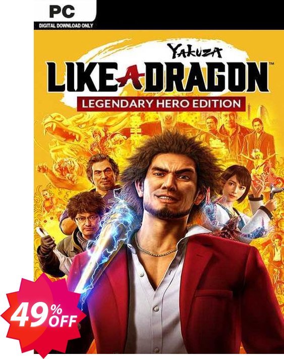 Yakuza: Like a Dragon Legendary Hero Edition PC, WW  Coupon code 49% discount 