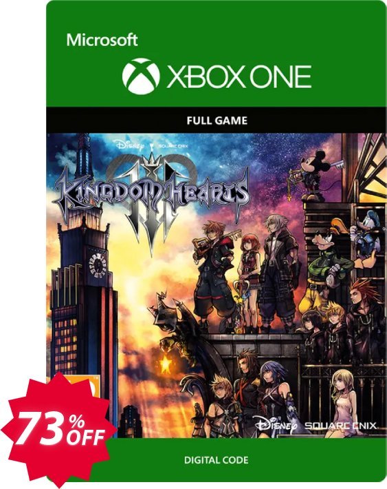 KINGDOM HEARTS Ⅲ Xbox One, UK  Coupon code 73% discount 