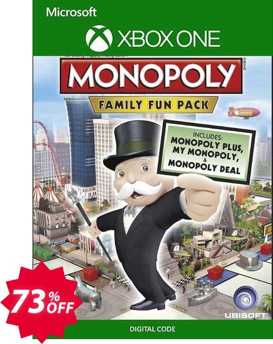 Monopoly Family Fun Pack Xbox One, UK  Coupon code 73% discount 