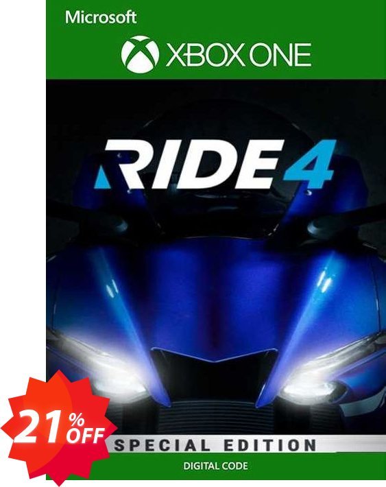 Ride 4 Special Edition Xbox One, UK  Coupon code 21% discount 