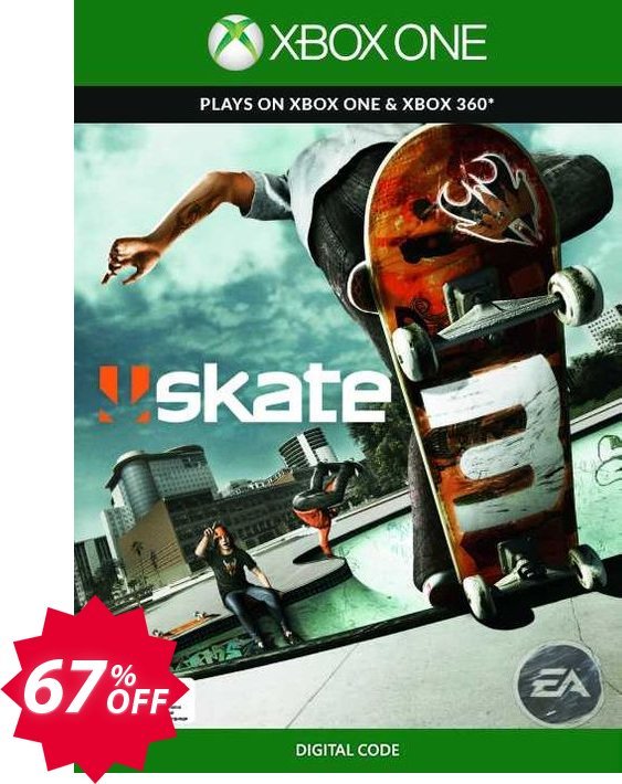 Skate 3 Xbox One/360, UK  Coupon code 67% discount 