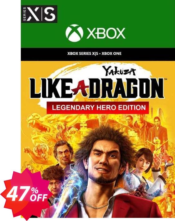 Yakuza: Like a Dragon Legendary Hero Edition  Xbox One/Xbox Series X|S, UK  Coupon code 47% discount 