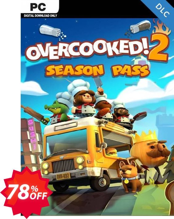 Overcooked 2 - Season Pass PC - DLC Coupon code 78% discount 