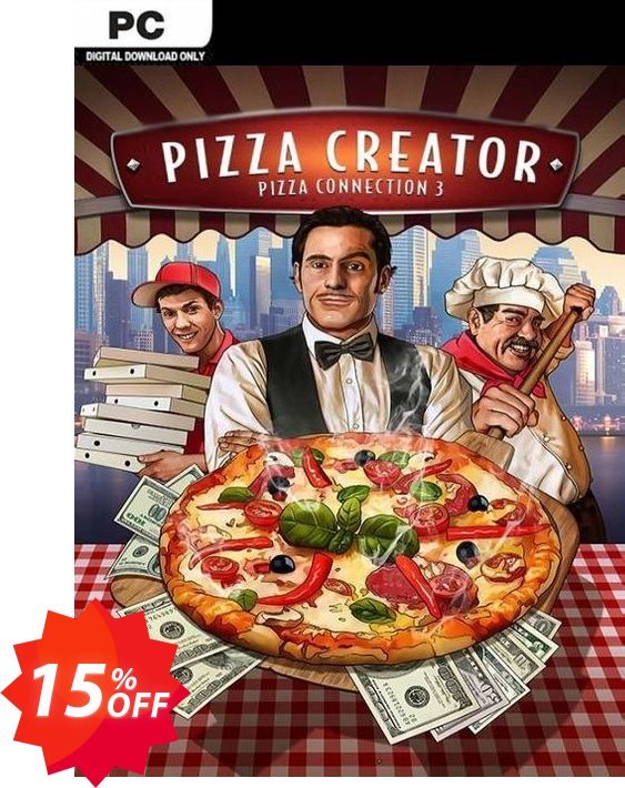 Pizza Connection 3 Pizza Creator PC Coupon code 15% discount 