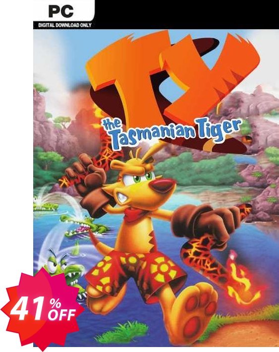 TY the Tasmanian Tiger PC Coupon code 41% discount 