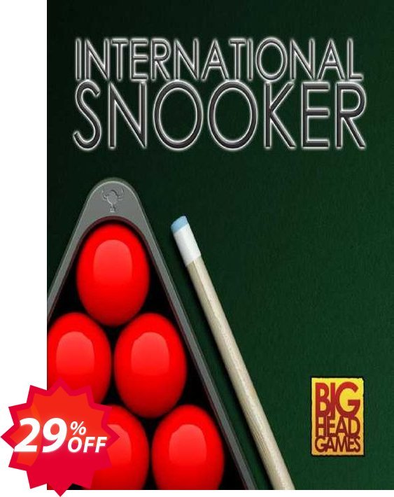 International Snooker PC Coupon code 29% discount 