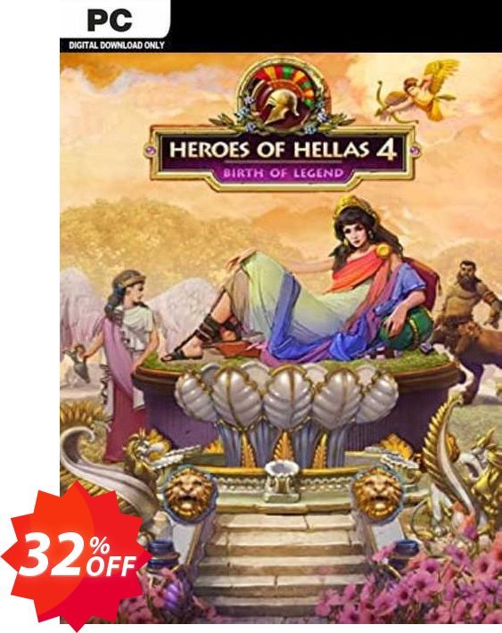 Heroes Of Hellas 4 Birth Of Legend PC Coupon code 32% discount 