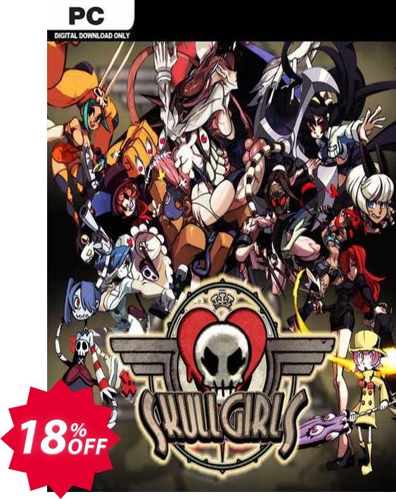 Skullgirls PC Coupon code 18% discount 