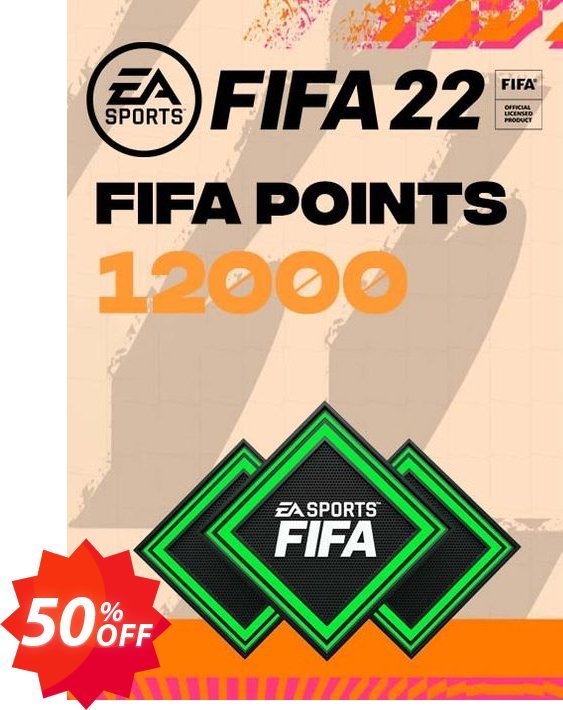 FIFA 22 Ultimate Team 12000 Points Pack Xbox One/ Xbox Series X|S Coupon code 50% discount 