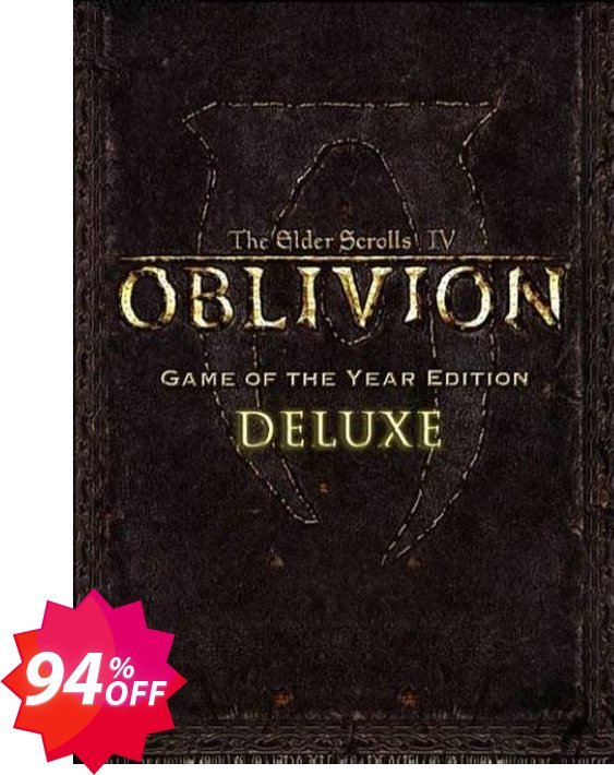 The Elder Scrolls IV: Oblivion - Game of the Year Edition Deluxe PC, GOG  Coupon code 94% discount 