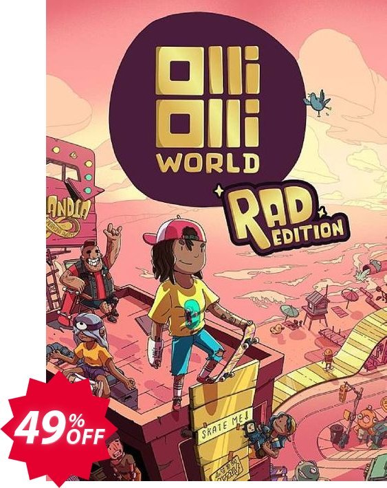 OlliOlli World Rad Edition PC Coupon code 49% discount 