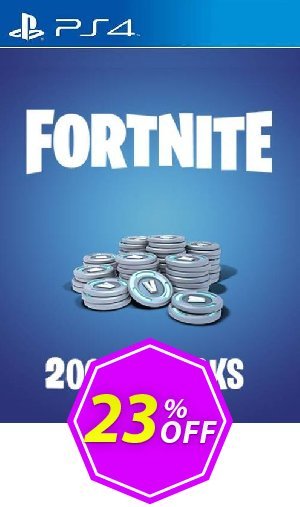 Fortnite - 2000 V-Bucks PS4, US  Coupon code 23% discount 