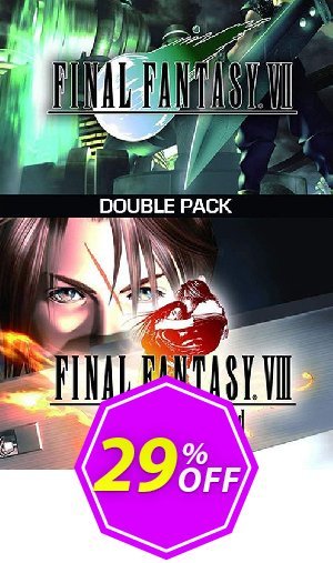 Final Fantasy VII + VIII Double Pack PC Coupon code 29% discount 