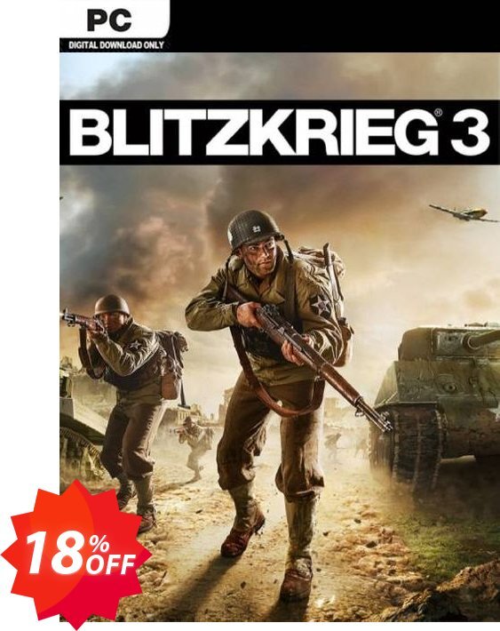 Blitzkrieg 3 PC Coupon code 18% discount 