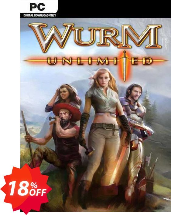 Wurm Unlimited PC Coupon code 18% discount 