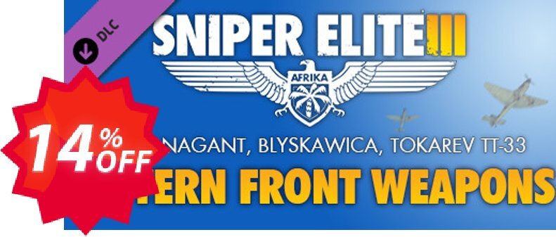 Sniper Elite 3 Eastern Front Weapons Pack PC Coupon code 14% discount 