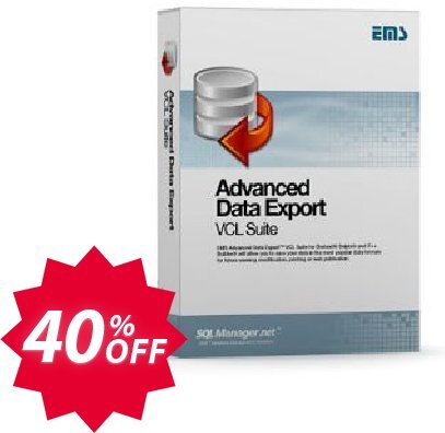 EMS Advanced Data Export VCL Suite, with sources + Yearly Maintenance Coupon code 40% discount 